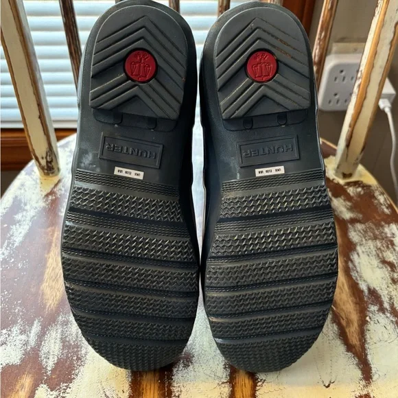 Hunter shorter rain boots size 8 gray Interior Logo Detail Rain Boot - Picture 5 of 10